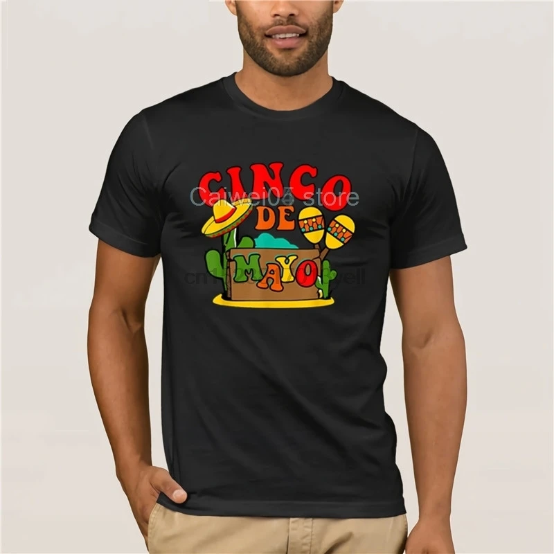 Camiseta-De-manga-corta-De-calidad-para-hombre-Cinco-De-Mayo-Fiesta-Mexicana 