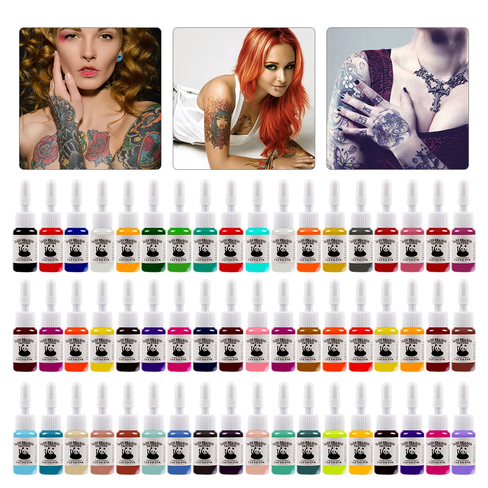 54pcs/set Tattoo Ink 5ml/30ml/60ml Pigment Set Tattoo Kit Professional ...