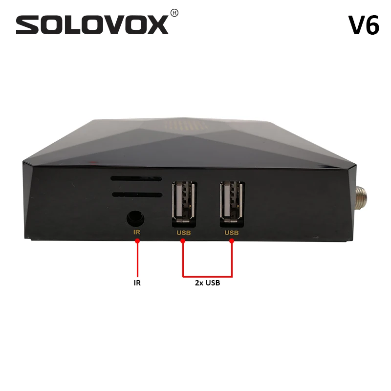 SOLOVOX V6 Mini HD DVB S2 спутниковый ТВ приемник Поддержка M3U NOVA Xtream декодер USB WiFi 3G PowerVU Biss