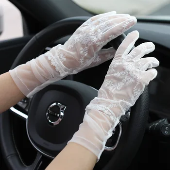 

Driving Gloves for Summer Women Sun UV Protection Lace Gloves Ladies Short Driving Gloves Touch Screen