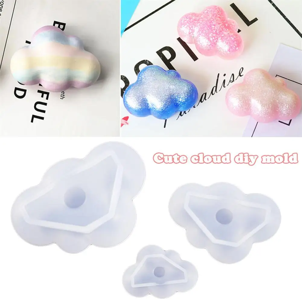 

Silicone Mold Handicraft Cute 3D Cloud Mold DIY Kitchen Baking Tools Cake Decorative Tools for Cake Fondant Chocolate Making 30E