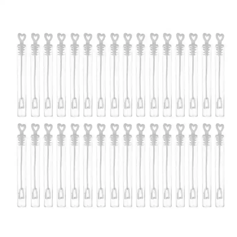 empty bubble bottles with wands