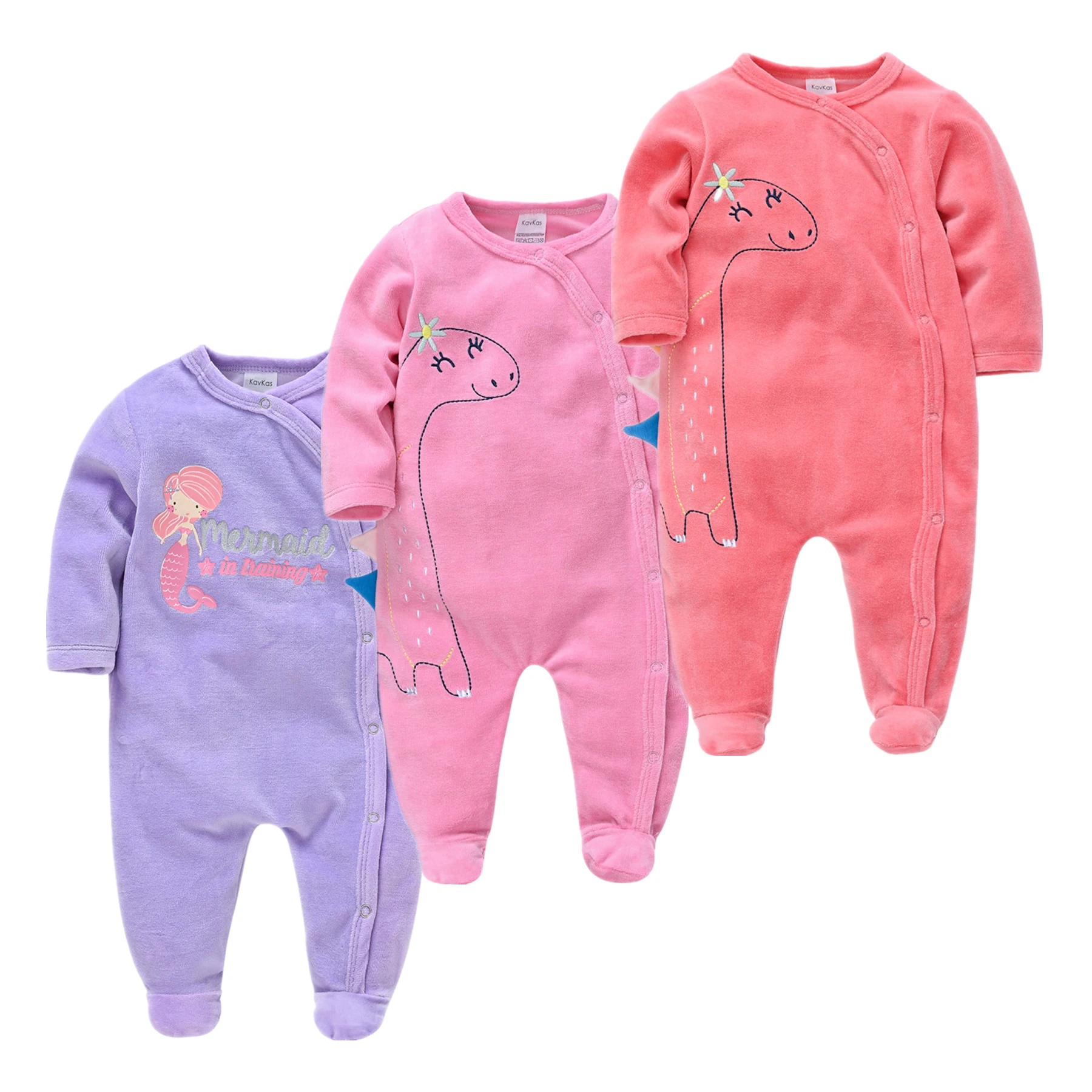 

Infant Pajamas Baby Clothing Set Kids Jumpsuit Cartoon Sleepwear Autumn 3PCS Nightwear Newborn Boys Girls Animal Pajamas Set