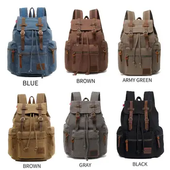 

Shoulder Bags Rucksack Large Capacity Men'S Travel BackpacKBags Outdoor Genuine Leather Popular Camping Men'S Backpack