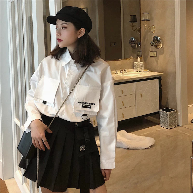Faldas mujer moda юбки с высокой талией в клетку с поясом, плиссированные ins, Корейская женская одежда в стиле сафари, женская одежда в стиле ампир, весна-лето