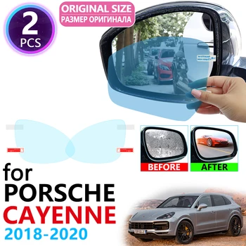 

for Porsche Cayenne 2018 2019 2020 GTS Full Cover Rearview Mirror Anti-Fog Films Rainproof Anti Fog Film CLean Car Accessories
