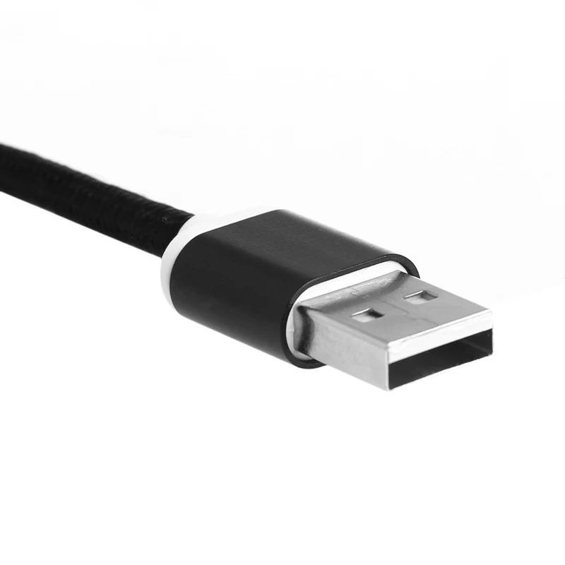2 в 1 USB 2,0 мужчина к USB 3,1 Тип C и Micro USB плетение данных зарядный кабель быстро