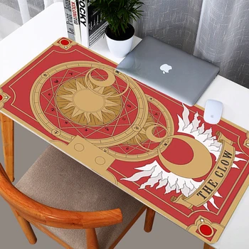 

Sakura Kuluo Card Gaming Mouse pad Large Size 90x30cm Anime Cardcaptor Sakura MousePad OverLocking Edge Computer Mat