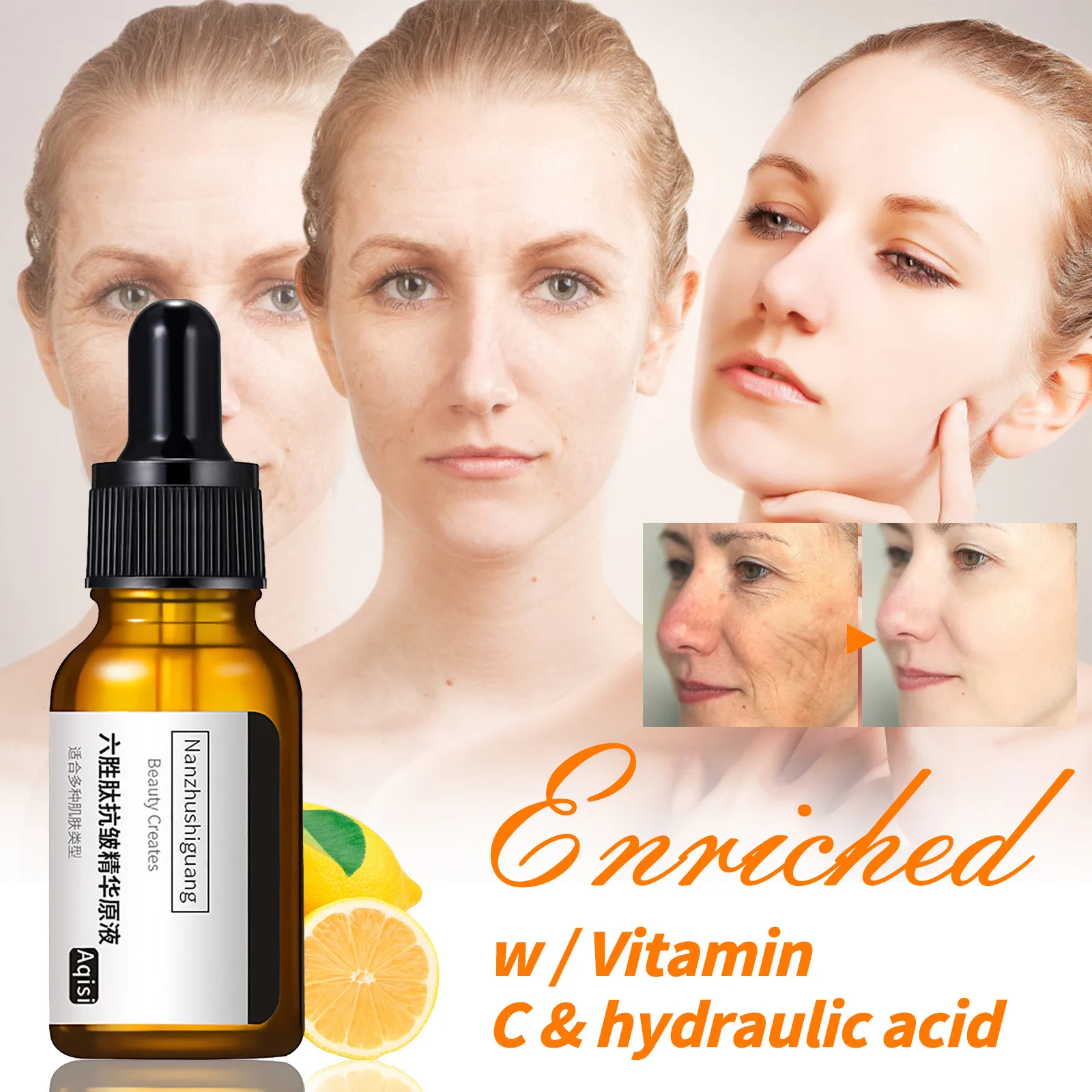 Aceite Esencial Hidratante para el rostro, suero antienvejecimiento sin arrugas, elimina líneas finas, suero para arrugas, esencia para el rostro, aceite de 10ml #40