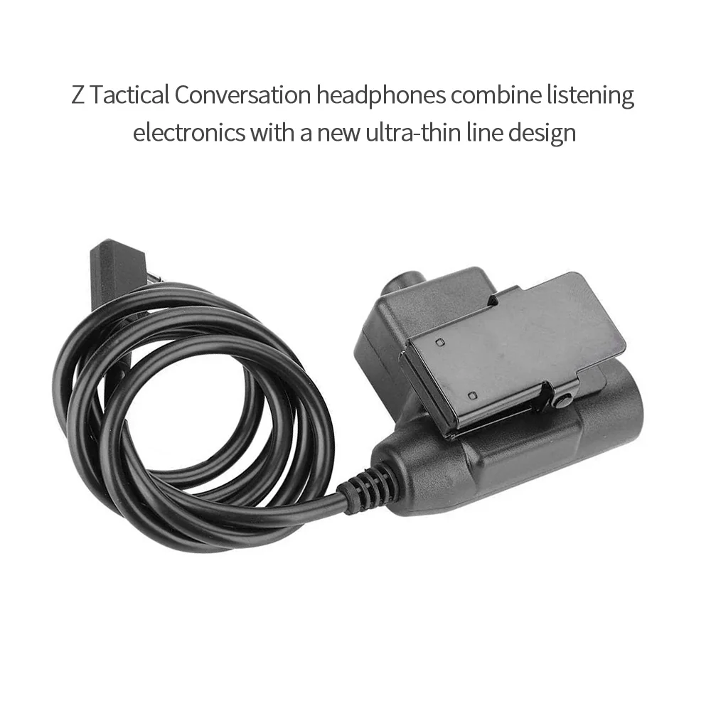 Adaptador militar para PTT U94, adaptador militar táctico para auriculares, estándar de Radio, comunicación, aleación de aluminio