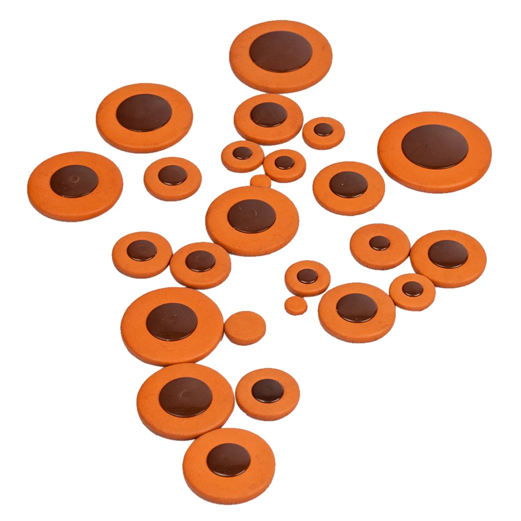 Saxophone Pads Tooyful Complete Set of 25 Pads Alto Saxophone Pads for Yamaha Saxophone Parts Cushion Replacement Parts