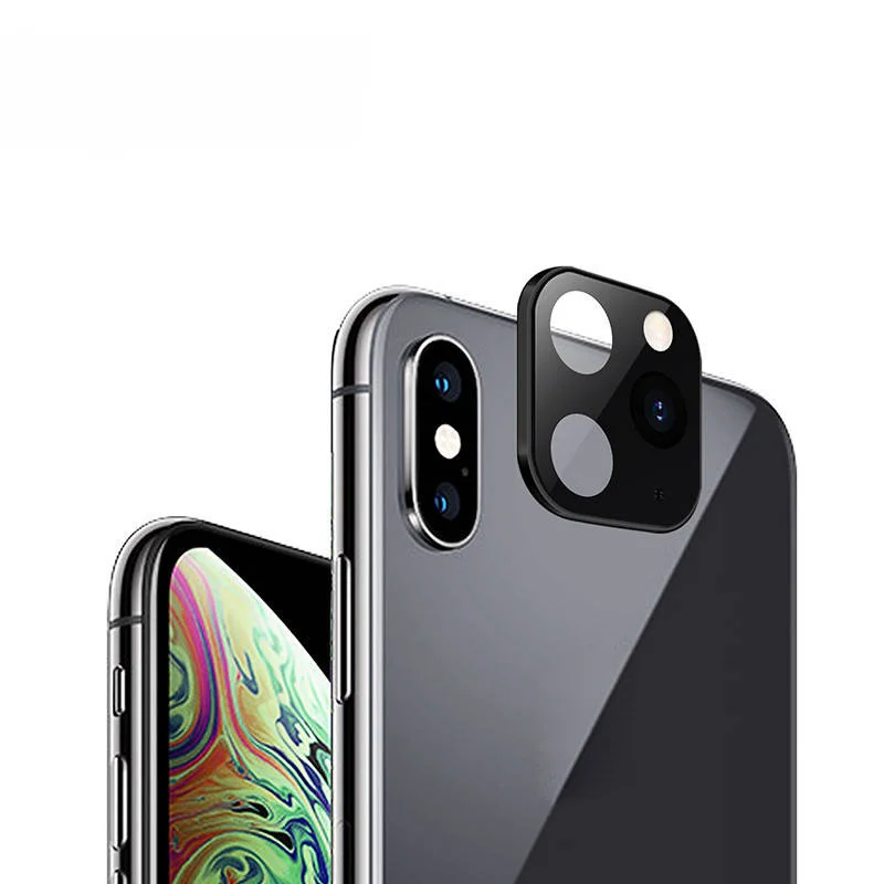 Поддельные камеры протектор для iPhone 11 Pro задний металлический объектив кольцо для iPhone X XS Max Сменный Чехол для iPhone 11 Pro Max поддельная камера