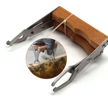 2 шт деревянная рамка в виде пчелиного улья, держатель, зажим для защиты, зажим для захвата, зажим для крючка, зажим для пчеловодства, связанные с ульем, инструменты