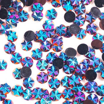 

1000Pcs 5mm Resin Round 3D Flower Flatback Rhinestone Costume Jewelry DIY Wedding Scrapbook Craft