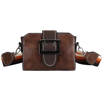 

shoulder bag new high quality leather girl fashion vintage buckle flap crossbody handbag luxury handbags women bags designer