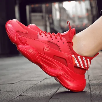 

2020 Running Shoes for Men Jogging Dad Platform Ultralight Footwear Mesh Breathable Athletic Sneakers Sports Shoes Cushioning