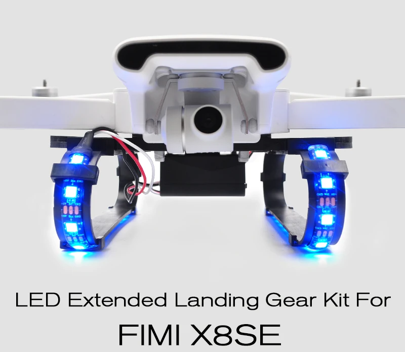 Светодиодный комплект расширенного шасси для XIAOMI Fimi X8 SE Drone аксессуары адаптер для экшн-камеры