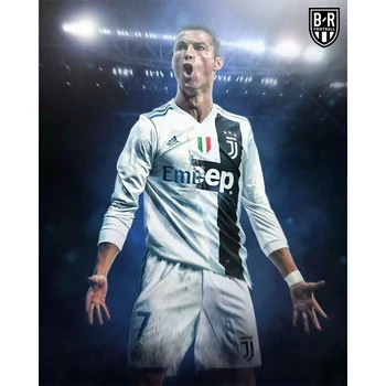 

5D DIY diamond Painting C Ronaldo football player Full drill Square/Round Diamond embroidery Mosaic Cross Stitch Home Decor Gift