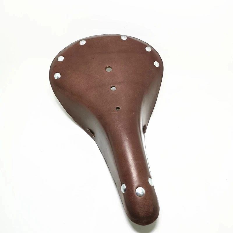 Cow Leather Vintage Style Saddle For Retro Bicycle City Bike Road MTB Durable Seat Custion Cycling Accessories 28*17*5CM |