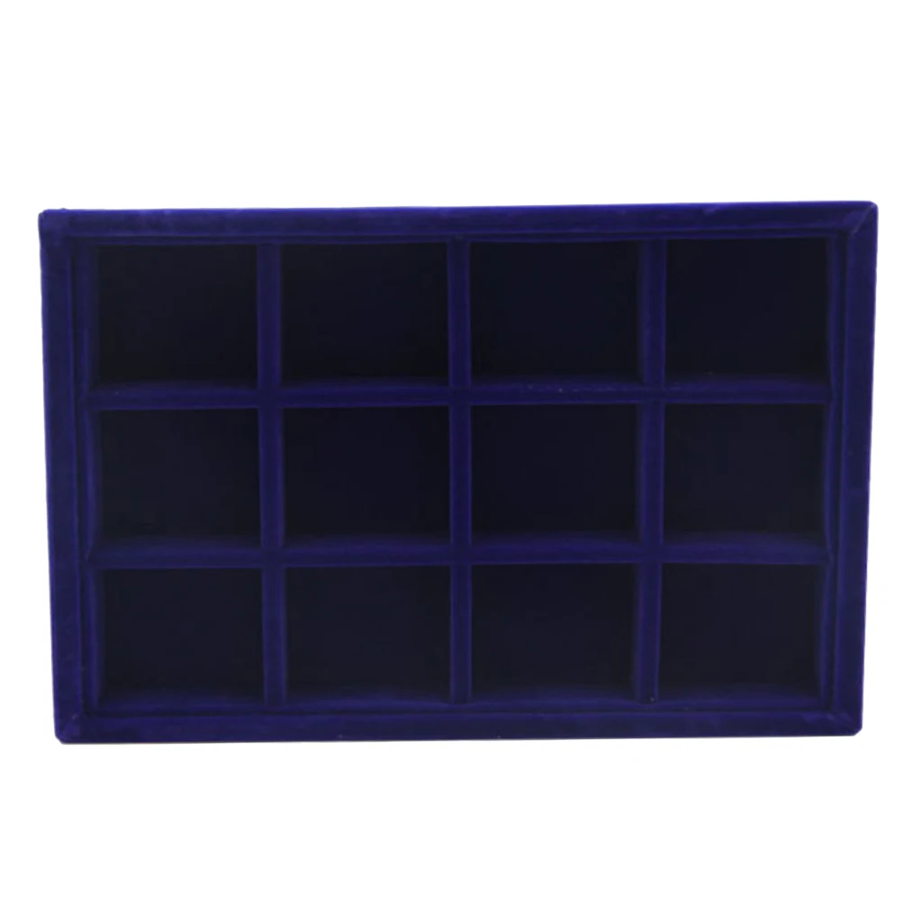 Earrings Necklace Case Jewelry Display Organizer Box Tray Showcase Holder 20 x 15 x 3cm