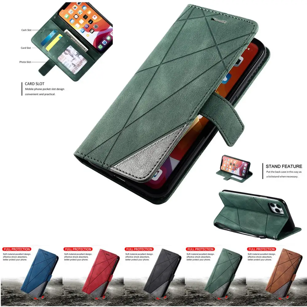 Кожаный чехол книжка для Huawei P40 P20 P30 Mate 20 30 Lite Pro P Smart 2019 магнитный цветной Чехол