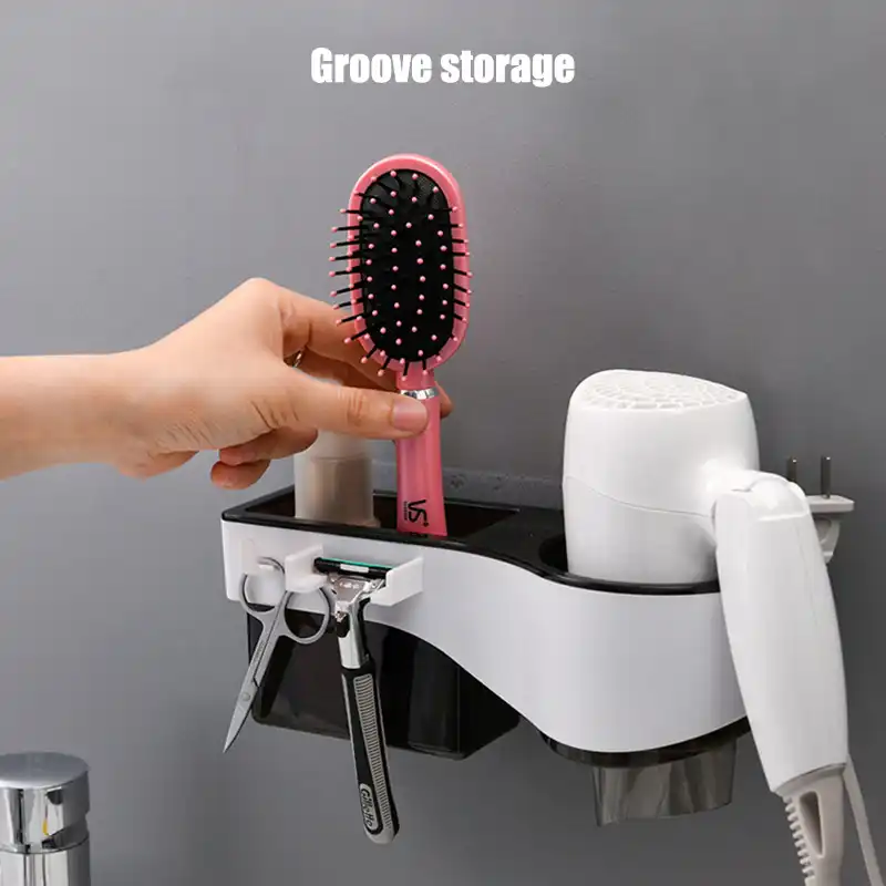 ヘアドライヤーホルダー壁掛け収納ラック吸盤ヘアドライヤーホルダー櫛ラックスタンドセット Bathroom Accessories Sets Aliexpress ヘアドライヤーホルダー壁掛け収納ラック吸盤ヘアドライヤーホルダー櫛ラックスタンドセット Bathroom Accessories Sets Aliexpress