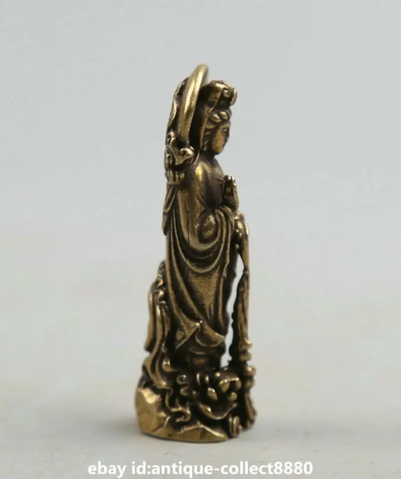 Details about   3PCS Curio Chinese Bronze Shakyamuni Buddha Kwan-yin Guan Yin Small Statue 西方三圣