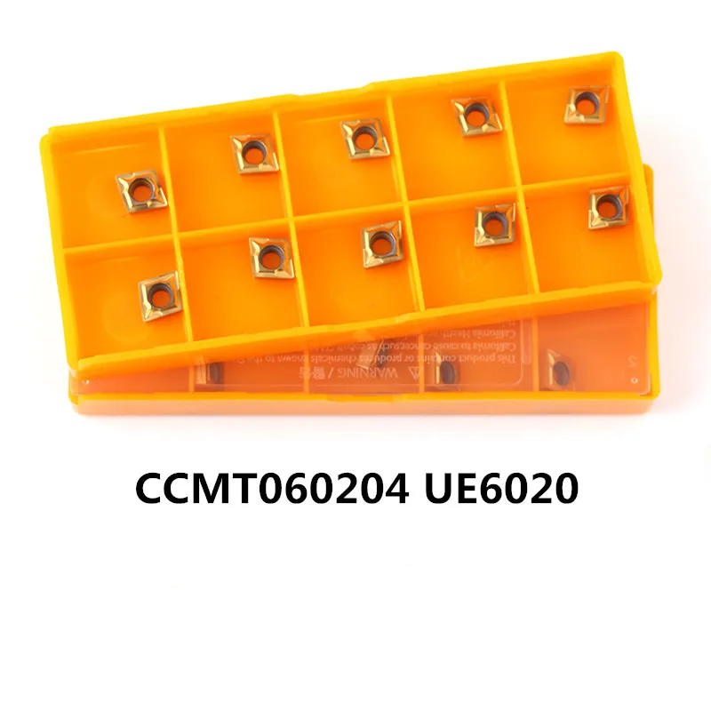 

10pcs CCMT060204 UE6020 carbide inserts internal turning tool CCMT face 060204 Mill tools CNC lathe cutting tool