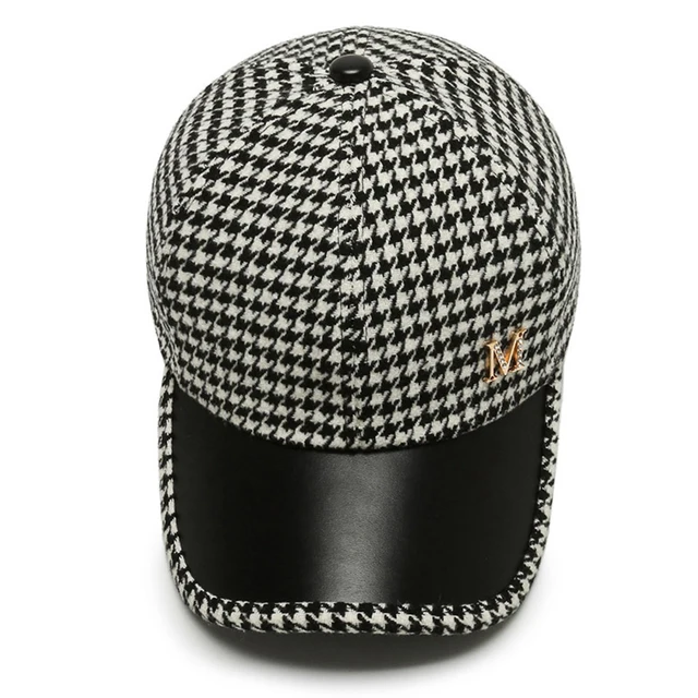 2023 Black Brown Houndstooth Baseball Caps