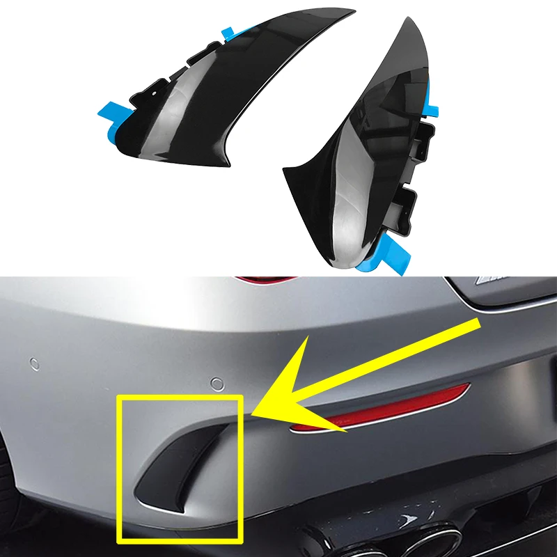 Car Exterior Rear Bumper Spoiler Canard Stickers Trim For Mercedes Benz C118 CLA35 CLA45 CLA180 CLA200 CLA250 AMG Line 2020+ | Автомобили
