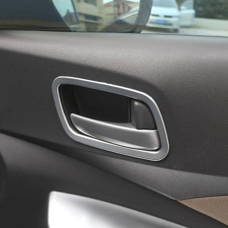 Для Honda CR-V CRV 2012-2014хром внутренняя дверная ручка держатель Крышка Обшивка Рамы автомобиля Стайлинг молдинг чаша наклейка аксессуар