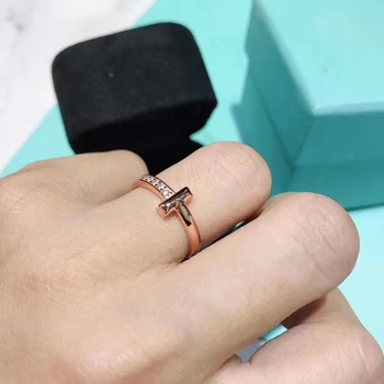 

Luxury 925 Sterling Silver Simple Style Hot Fashion Rings Women Logo 1: 1 Original Genuine High Quality Jewelry Holiday Gift