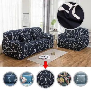

Yeahmart 1/2/3 Seater Universal Stretch Slipcover Elastic Sofa Covers Armchair Couch Cover Protector Slip Cover+2pcs Pillowcases