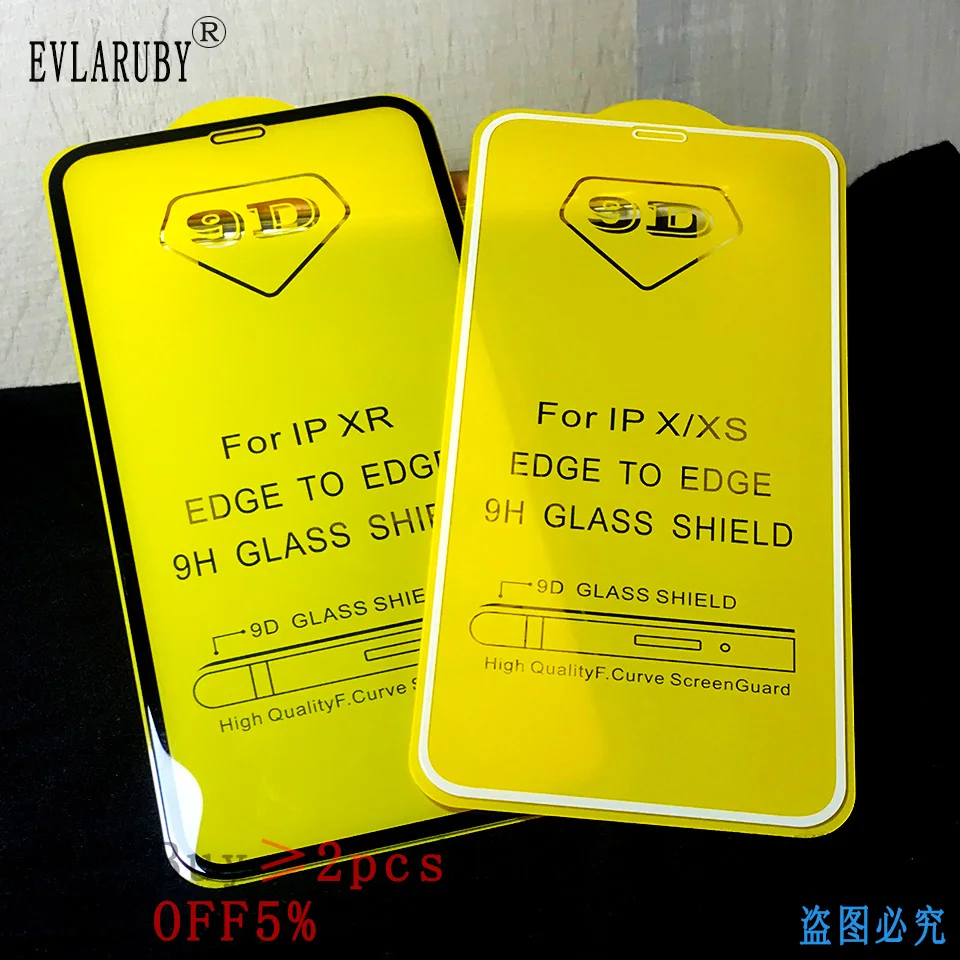 9D tempered glass for iphone XR Xs 11 Pro MAX glass on the for iphone 7 6 X 6s 8 plus protective glass on for iPhone x 8 7 6 6s