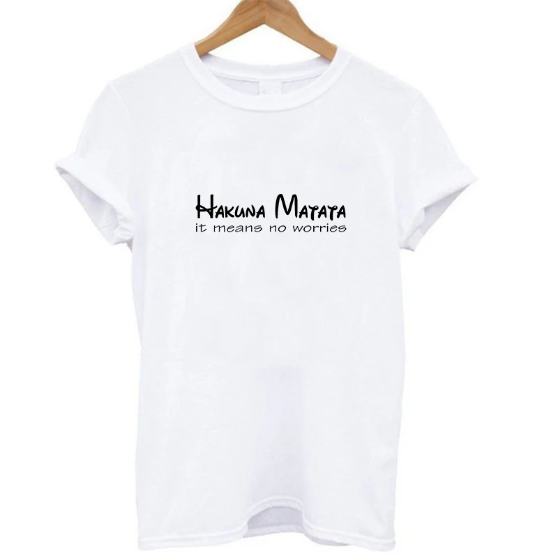 

Hakuna Matata Ullzang Lion King S - 3xl Summer 's Fashion Short Sleeve Casual Women Top T-shirt