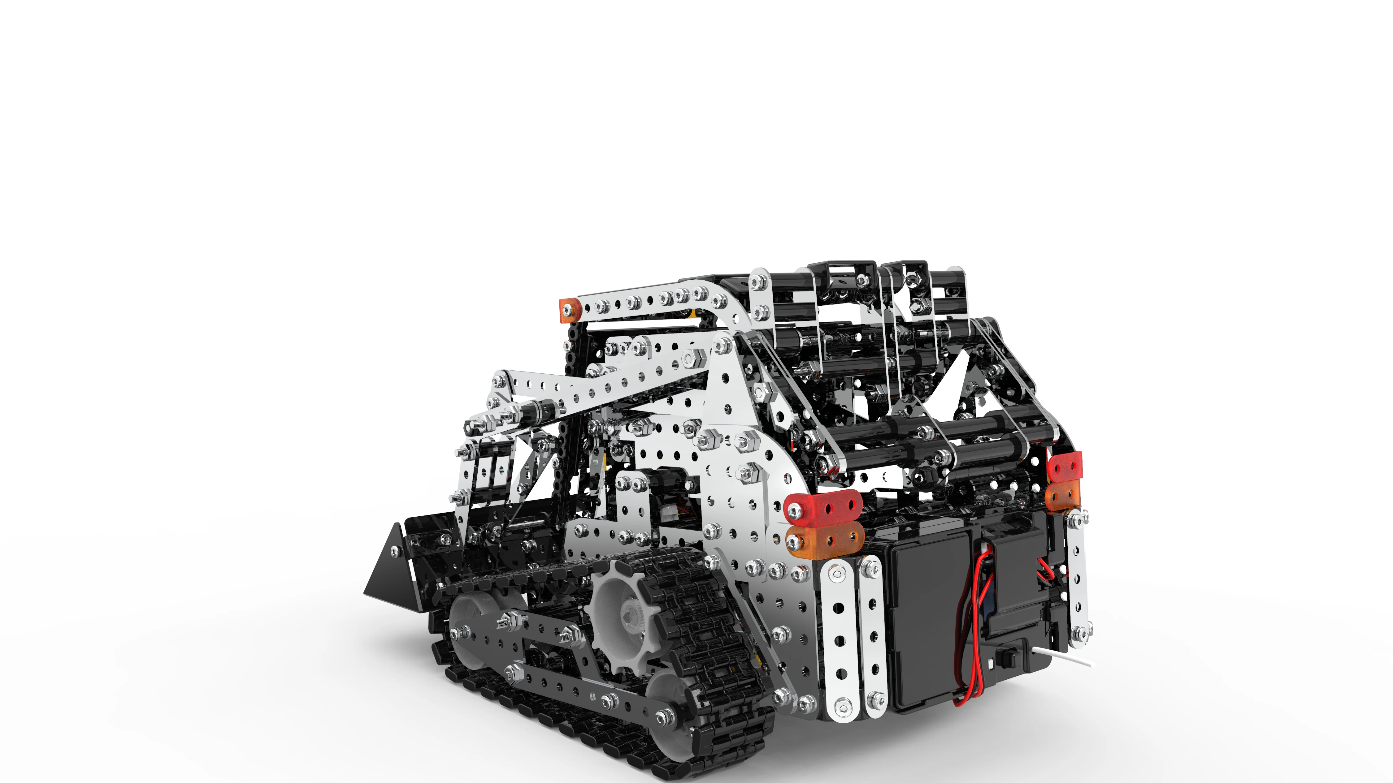 Rc Truck Stainless Steel Assembled Bulldozer 2.4G Radio Controlled 10 Ch Puzzle Building Block Construction Set Car Toys for Boy