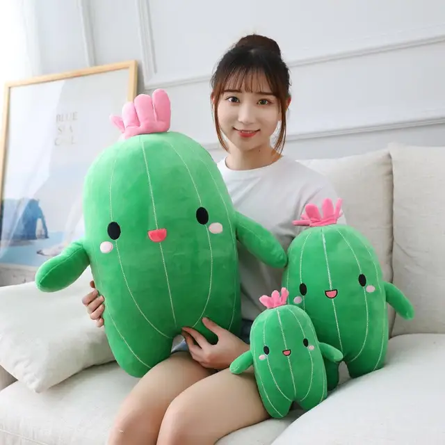 1pc 25/40/65CM Kawaii Plush Cactus Toys Stuffed Soft Plant Dolls Pillow for Children Baby Kids Toys Birthday Decoration Gifts 1