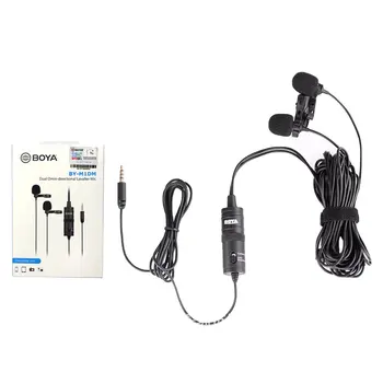 

BY-M1DM Clip-on Mini Audio Lavalier Condenser Collar Microphone For Iphone Single Lens Reflex Live Recording Microphone