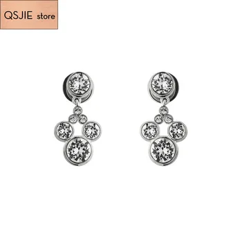 

QSJIE High-quality Swa original jewelry noble temperament Earrings