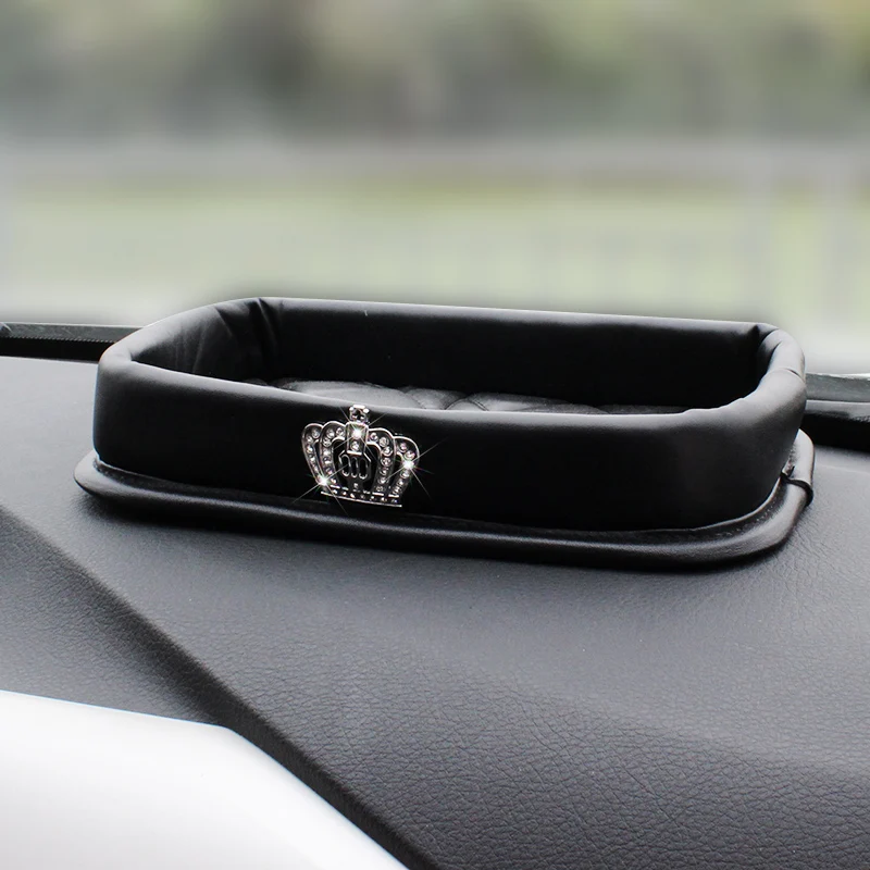 Creative-PU-Leather-Car-Phone-Storage-Box-Instrument-Panel-Mobile-Phone-Keys-Coin-Storage-Basin-Armrest-Storage-9