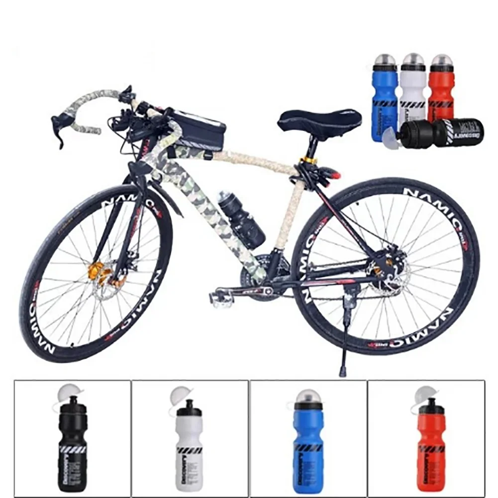 

For 680ml Cycling Bicycle Outdoor Sports Drinkware Water Bottle Silver/Red Riding Road Bike Mountain Bicycle MTB Portable Space