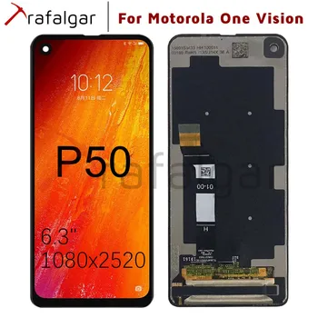 

6.3" For Motorola One Vision LCD Display Touch Screen Digitizer Assembly Replacement For MOTO P50 XT1970 LCD Screen+Free Tools