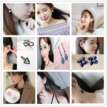 

2020 Direct Selling Earing Earings Brinco Versatile Earring Net Same Temperament Geometric Earrings Female Long Pendant Tassel