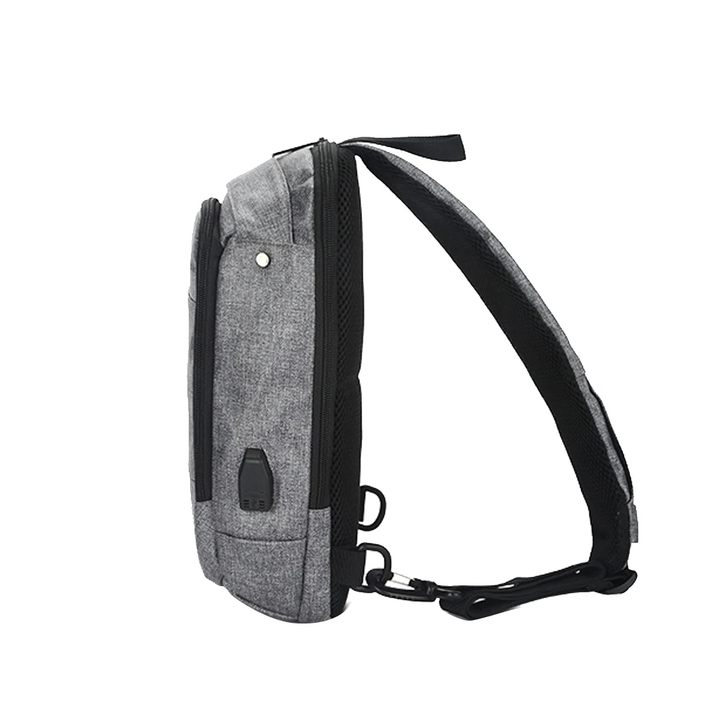 USB нагрудная Сумка рюкзак Водонепроницаемый многофункциональный мульти-карманный мужской слинг плеча Путешествия модный рюкзак