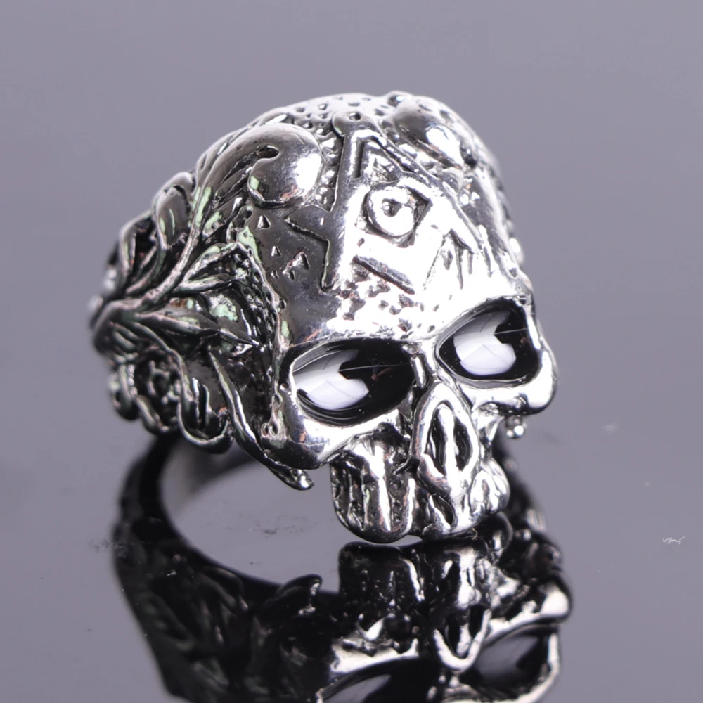 FDLK, Европейский масонский череп, мужские кольца, винтажный, готический, в стиле панк, мистическая Глория, мужские кольца на палец, ювелирные изделия Anel Masculino