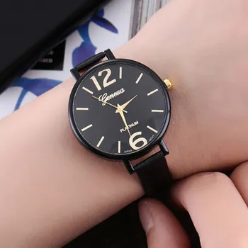 

montre dame 2020 Women Casual Checkers Faux Leather Quartz High Quality Womens Watch Analog Wrist Watch Dropshipping Style