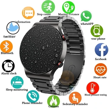 2021 inteligentny zegarek mężczyźni zegarki pulsometr połączenie Bluetooth TWS zestaw słuchawkowy muzyka Sport Smartwatch dla Samsung Huawei GT 2 zegar tanie i dobre opinie heeshark CN (pochodzenie) Z systemem Android Wear Na nadgarstek Zgodna ze wszystkimi Krokomierz Rejestrator aktywności fizycznej