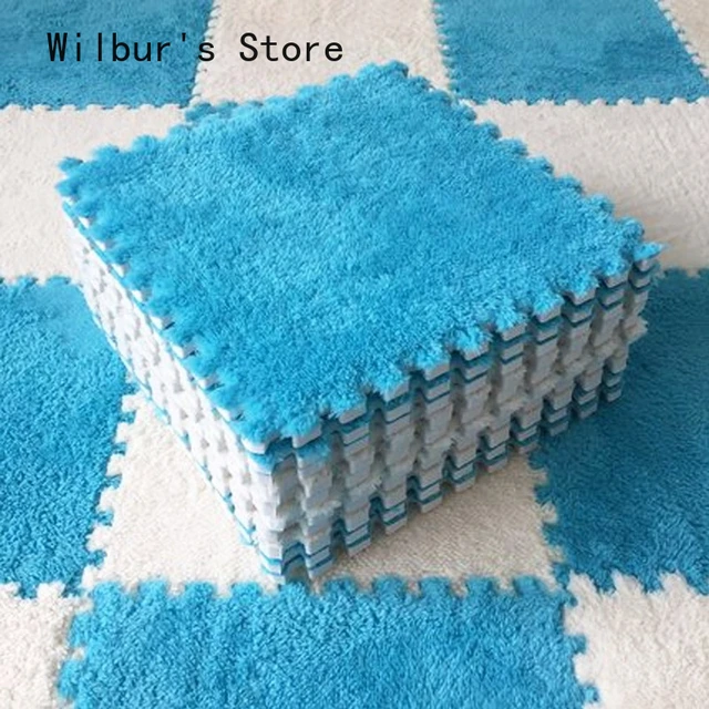 Ins Style Puzzle Square Carpet Push Bedroom Room Tile Non-slip Mat for  Living Room Rugs 30*40CM 49*66CM DIY - AliExpress