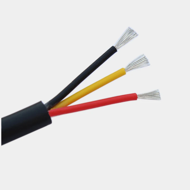 2464 Sheath Wire 3 Core 28,26,24,22,20,18,16AWG through Extruding Production PVC Signal Control Line with Tin-plated Copper 10m