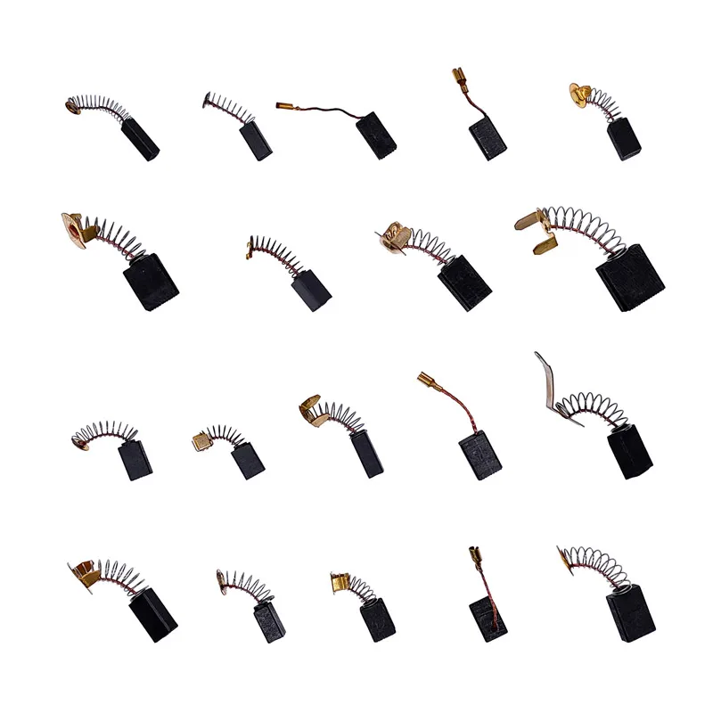 10pc Carbon brush drill electric grinder replacement carbon brush graphite copper spare parts for electric motors graphite brush